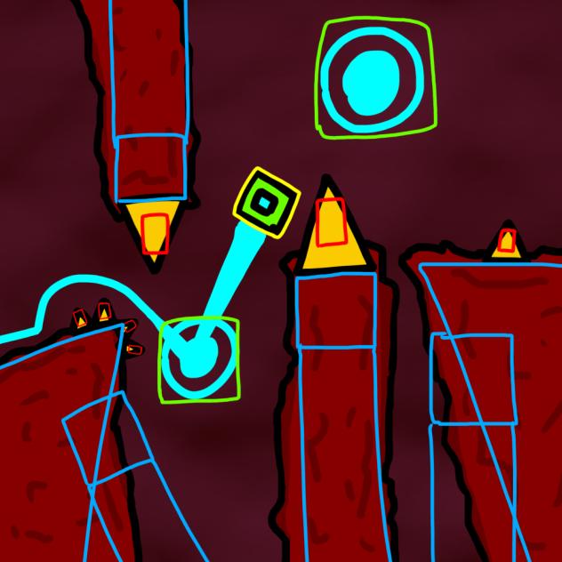 red thing with hitboxes