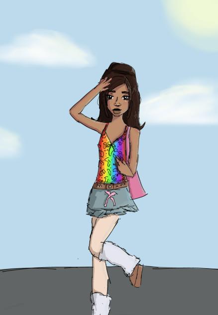 2000s inspired girl