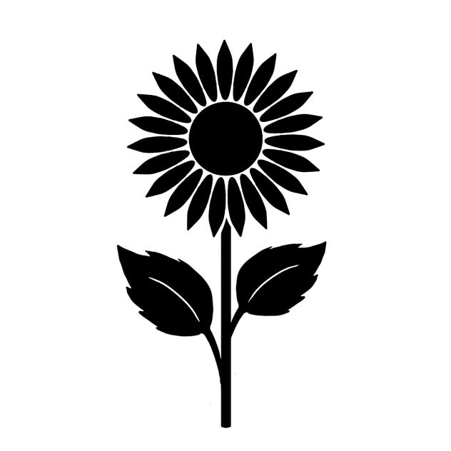 Sunflower silhouette
