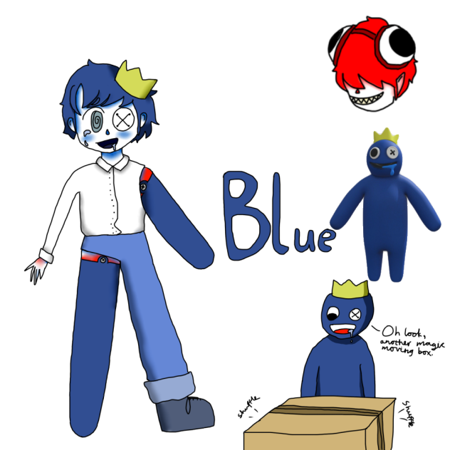 Blue from rainbow friends