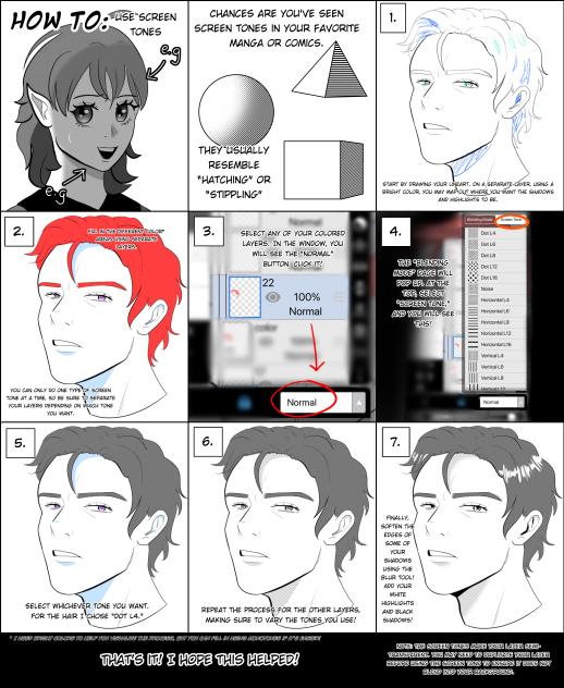 How to use screen tones