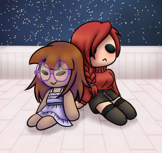 My first time drawing a background