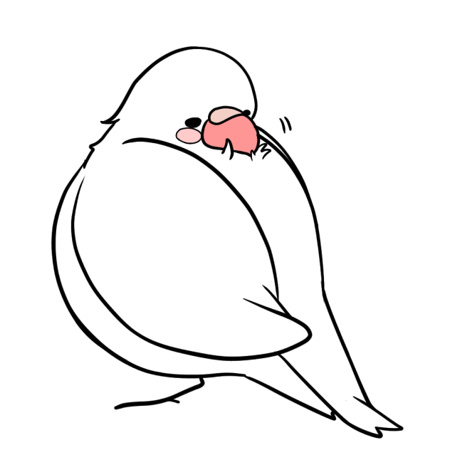 ゆるい文鳥