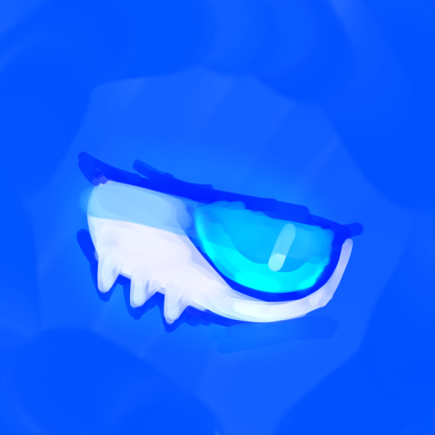 Drawing an eye using the brush i found