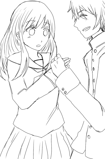 線画  塗ってください～