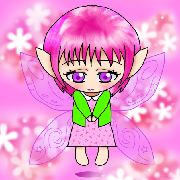 春の妖精−フリーアイコン−