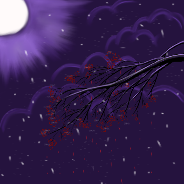 Snowy night - ibisPaint