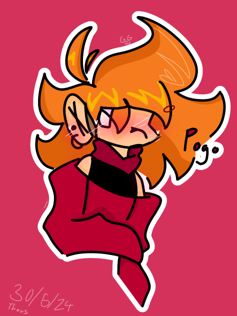 Scared ol' bunny🧡❤️