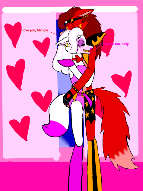 Glamrock Foxy x Glamrock Mangle