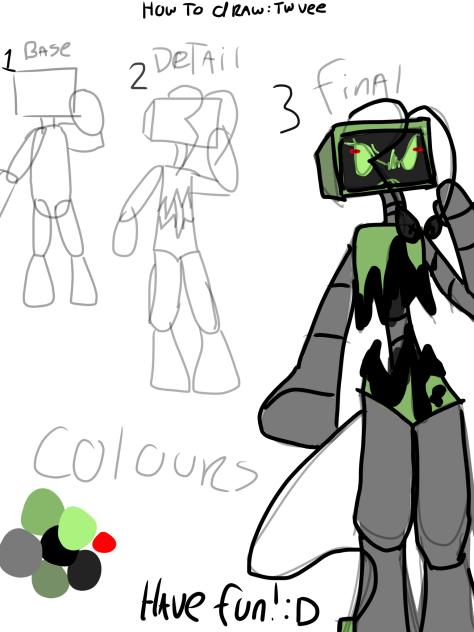 How to draw twisted vee