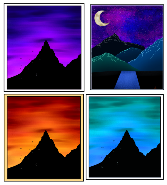 mountain poster - ibisPaint