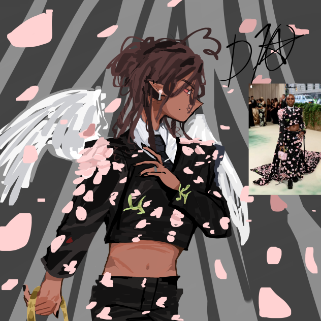 My oc in a met gala outfit