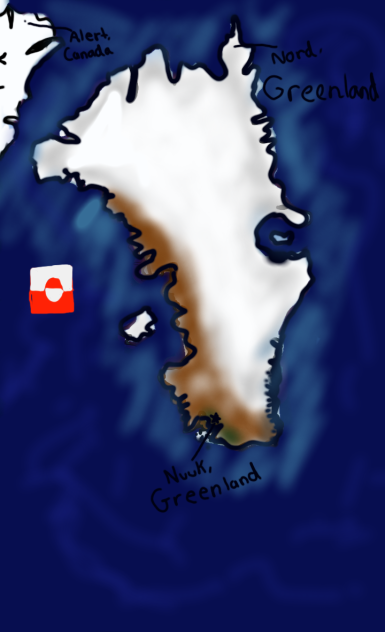 how to draw Greenland