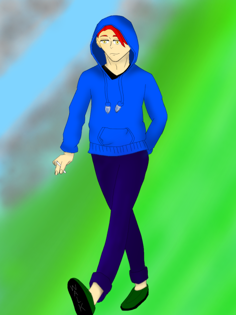 散歩風景描いてみた