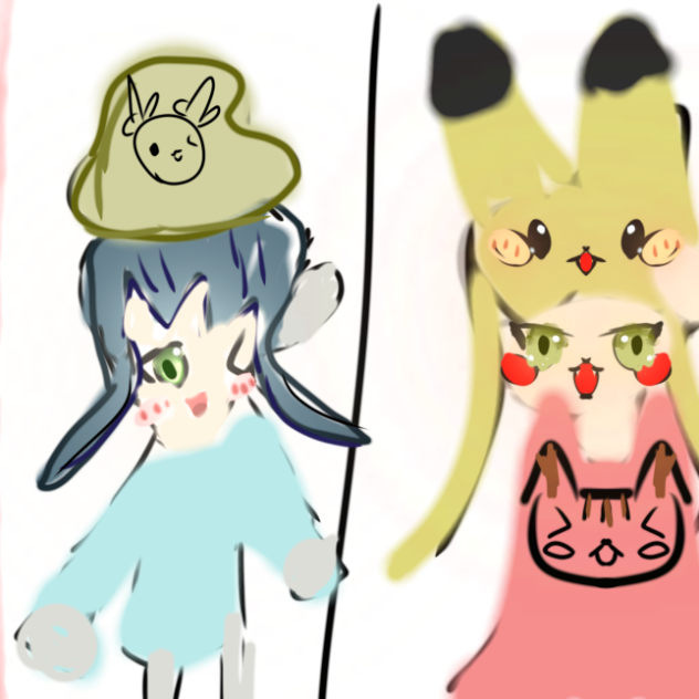 ピカチュウとオリキャラ☆