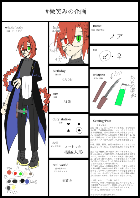 キャラ募です