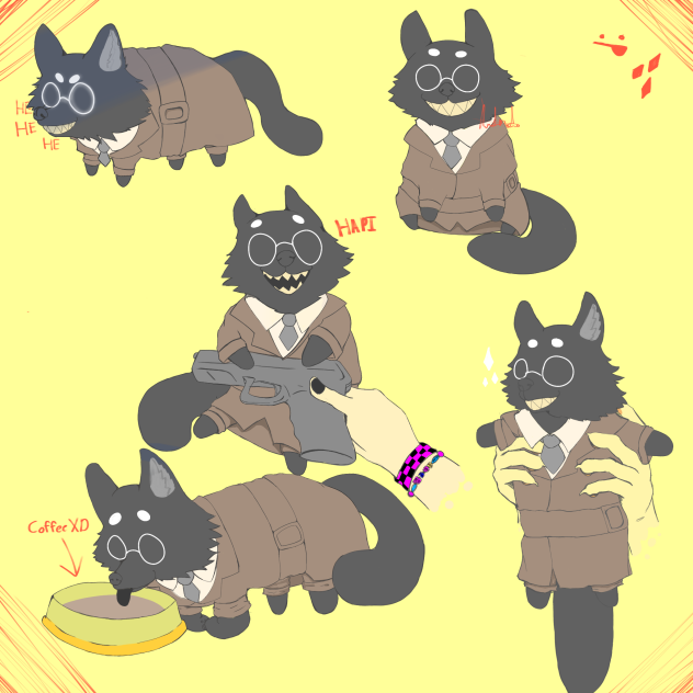 bive as a silly raccoon