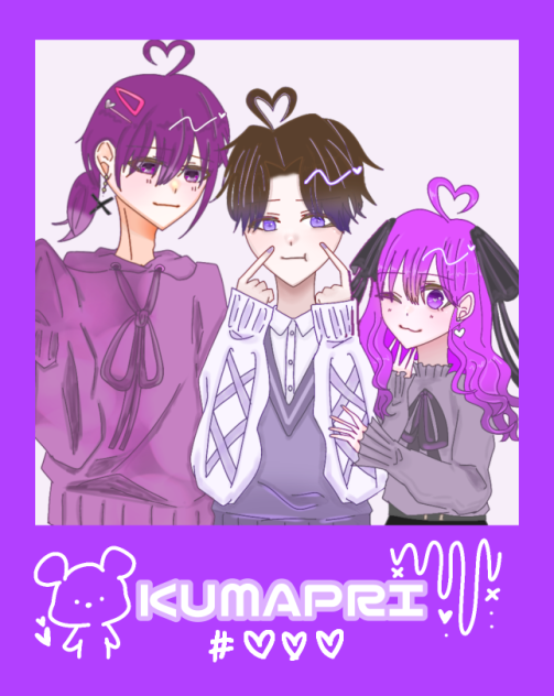 新年初描き💜オリキャラさん