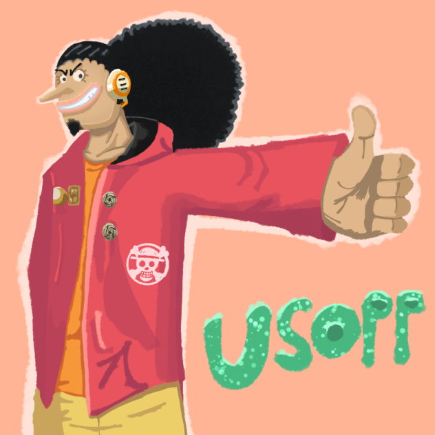 Usopp in cool jacket