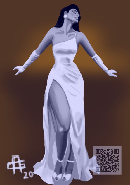 Girl on White