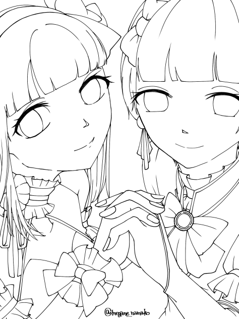 魔法少女ツインズ@線画