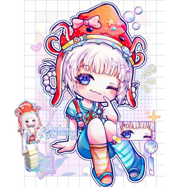 🍥🦑 Fan art of someone's Roblox avatar