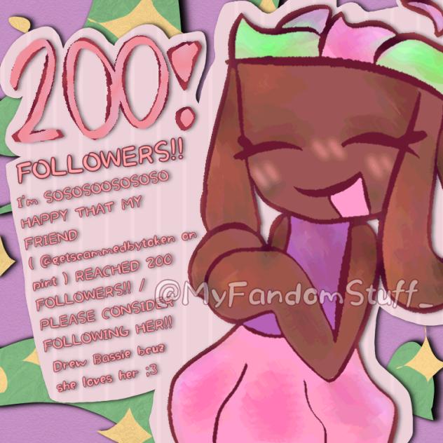 MY FRIEND REACHED 200 FOLLOWERS ON PINT!