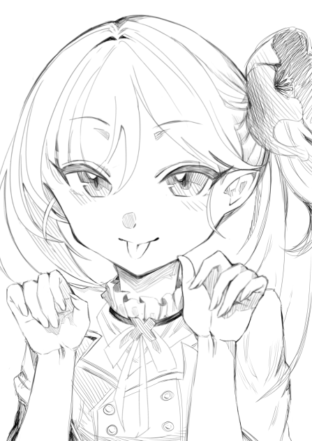Asagi Mutsuki sketch (fan art)
