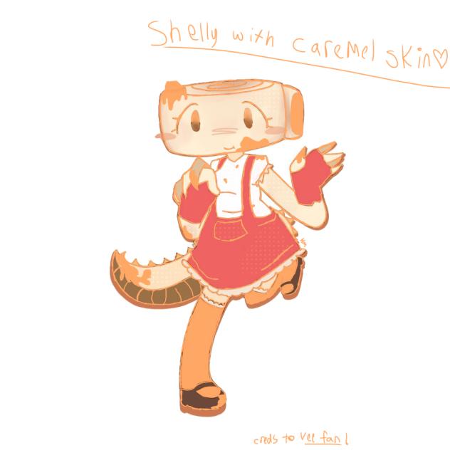 Shelly with the caramel drizzle skin!