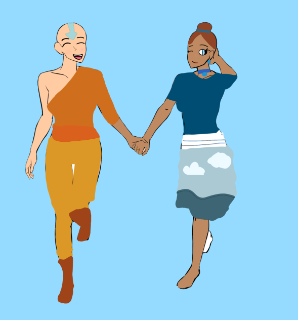 Aang and Katara