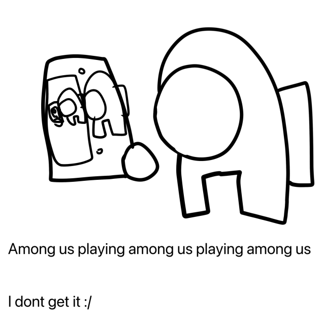 Among us playing among us