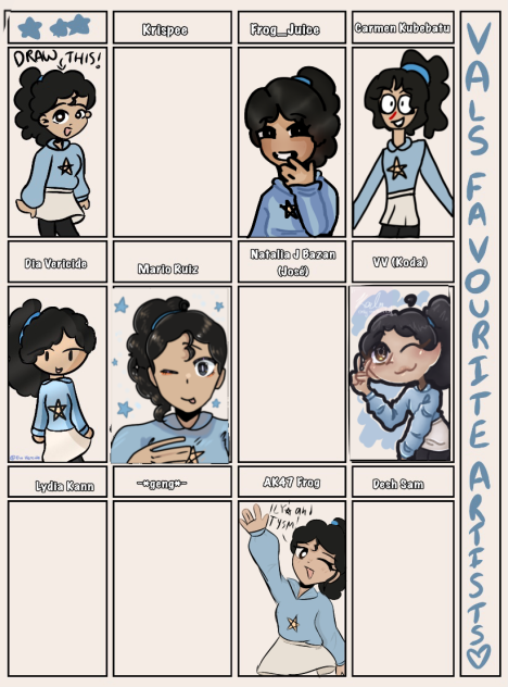 Vals Favourite Artists!