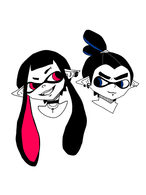 エモボーイとエモガール2 Ibispaint