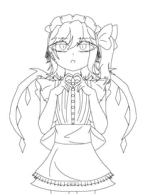 メイドフラン　線画