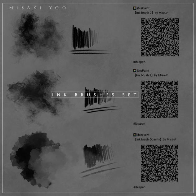 【Ink brushes set】by Misa✐