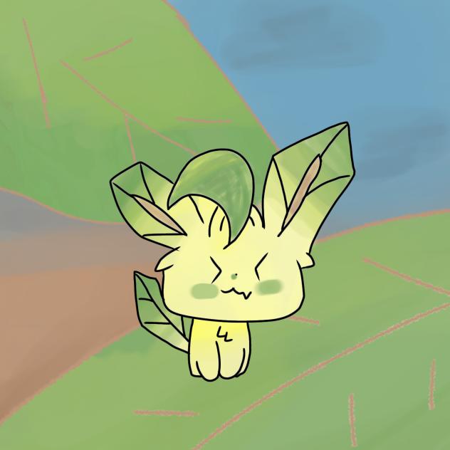 無題321ちょこんとリーフィア