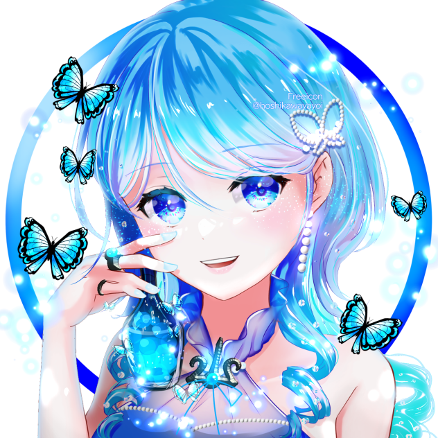 海王星蝶(フリーアイコン)