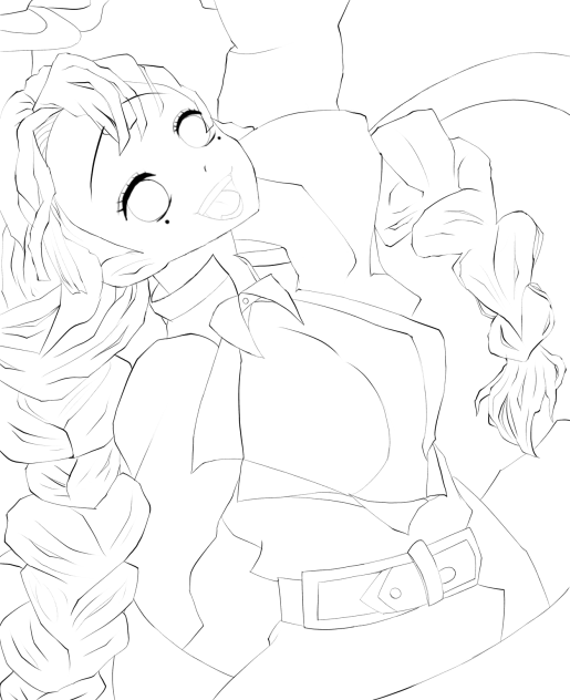 Mitsuri Kanroji line art