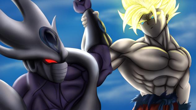 Goku vs Cooler fan art