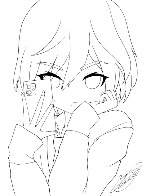 なぎさちゃん（線画）