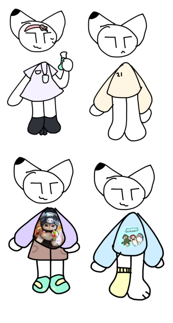 #cattoescape outfits!
