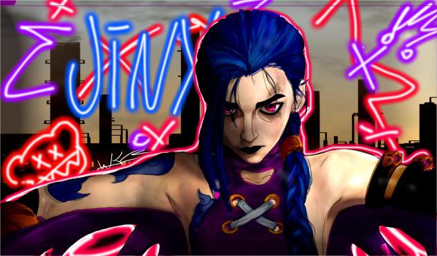Jinx .og made on procreate
