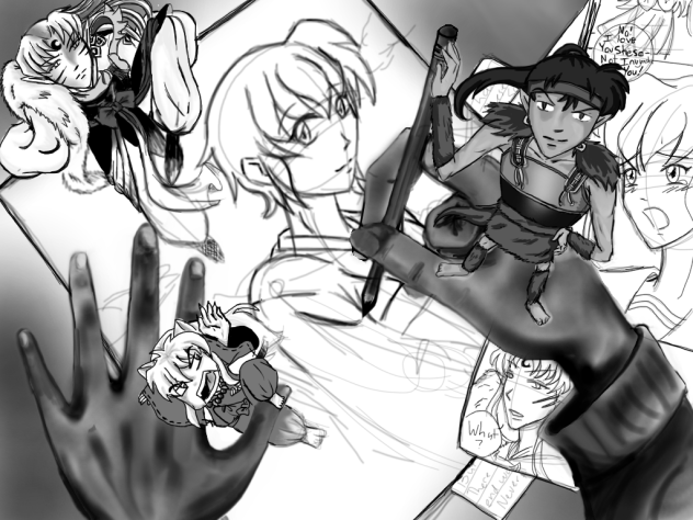 drawing Inuyasha fanart
