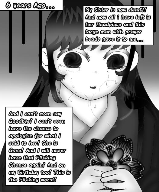 Ryuki at Akari's Funeral