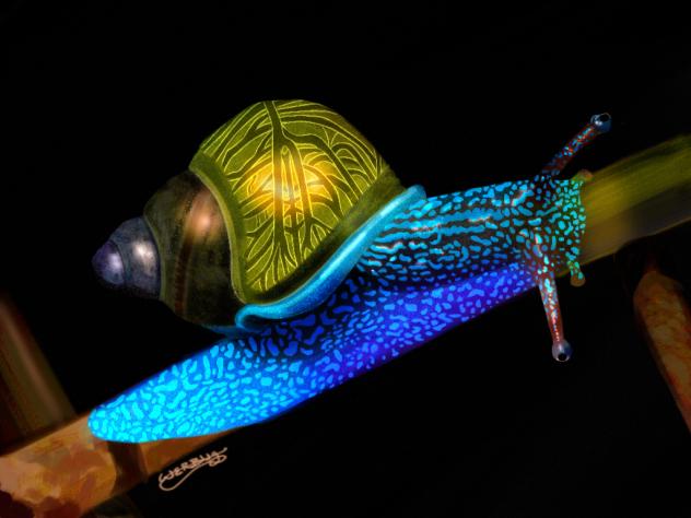 UV light snail 🐌💡💫