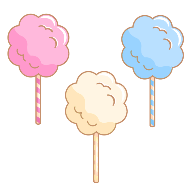 Cotton candy stickers2
