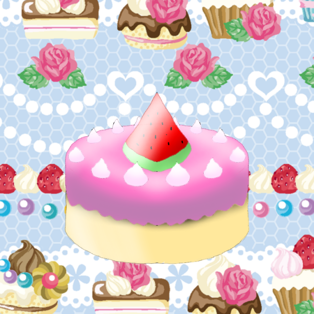 スイカケーキ