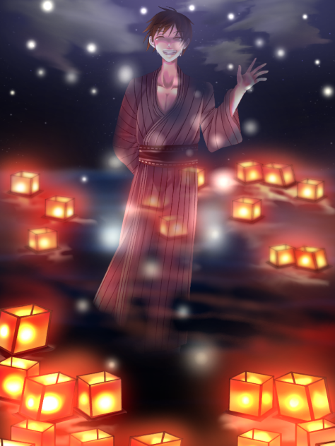 灯籠流し Ibispaint