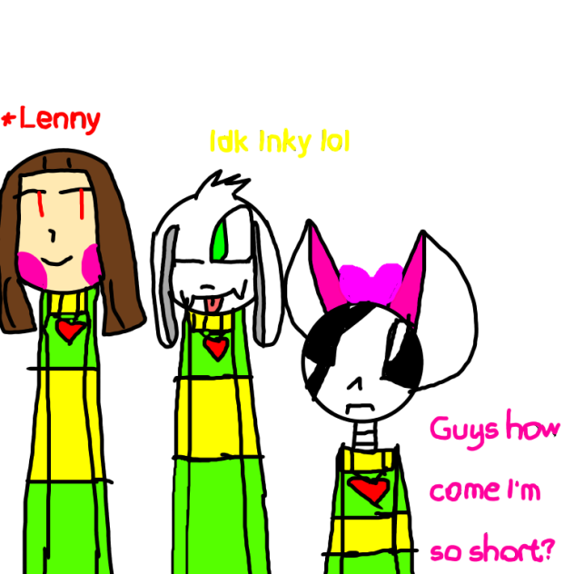 Me,Asriel and Chara - ibisPaint