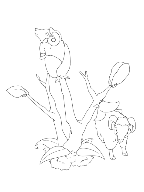 バロメッツ(線画)